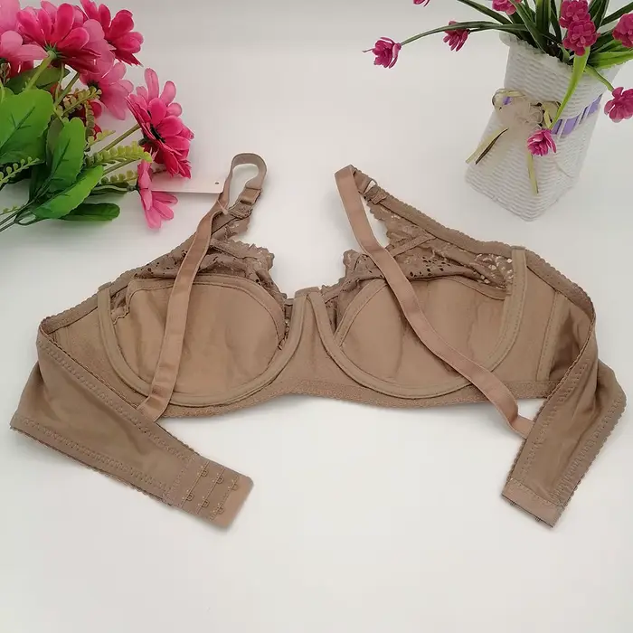 Dámska podprsenka Deep V Push Up, čipka spodná bielizeň, bavlnené spodné prádlo, francúzska móda, klasická a sexy, plus veľkosť, 75B, 80B, 85C, 90D, 100D, C17