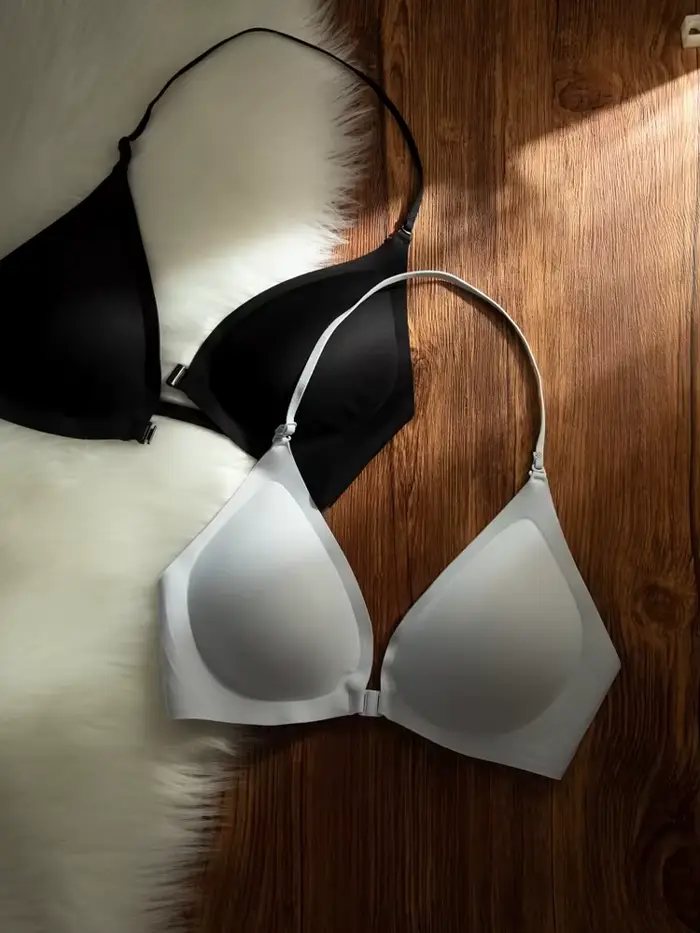 Soutien-gorge halter pour femme avec trois modes de port, dos élégant, bretelles fines, sans armatures, maintien latéral, anti-affaissement, rembourrage doux, lingerie quotidienne d'été pour toutes les occasions