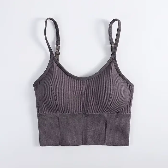 Bezšvová polstrovaná push-up podprsenka pre ženy, sexy športová podprsenka, typ U, bez chrbta, gymnastika, beh, fitness