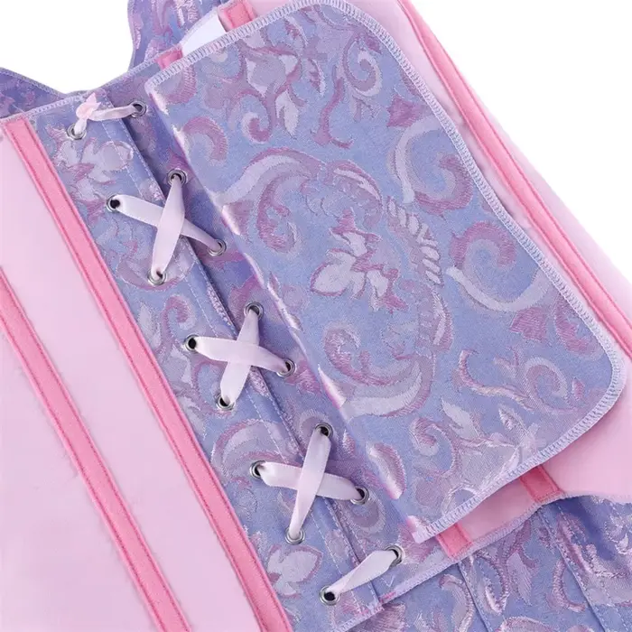 Vintage viktoriánsky korzet a bustier pre ženy, v žakáru, s plastovými veľrybami, korzet