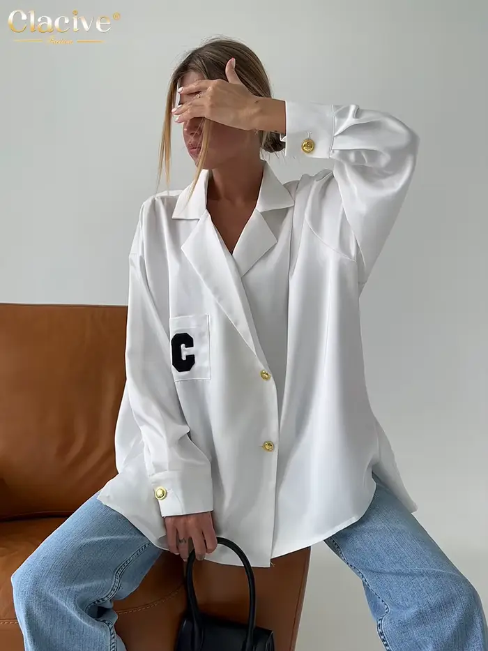 ClacMarkets-Elegantná dámska košeľa s rukávmi