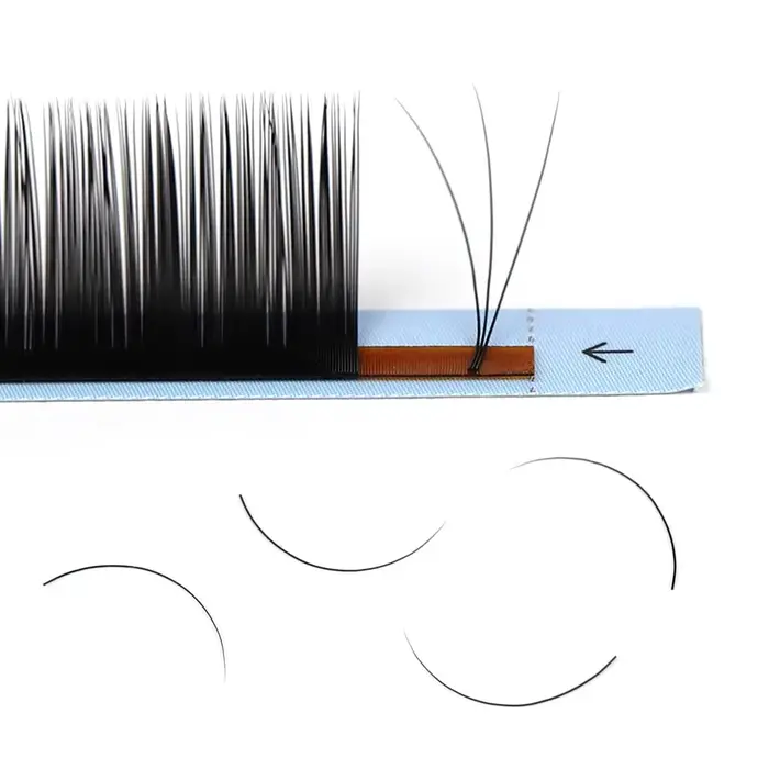 AGUUD-Extensions de Cils Individuels en Faux Vison, 16 Rangées, 16-20mm, 256 Cils en Cachemire Noir,