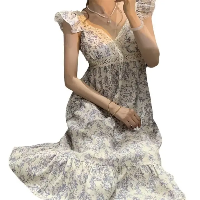 Dámska čipkovaná nočná košeľa