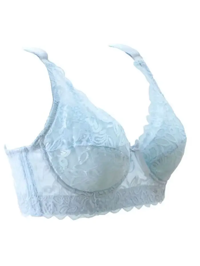 Dámske jemné čipky kostice podprsenka, sexy štýl, trojštvrťový pohár, nastaviteľné popruhy, späť uzavretie, polyesterová čipka, štýlové dámske spodná bielizeň pre rôzne príležitosti
