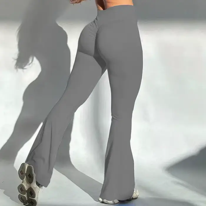 Vysoký pás tréningové jogové legíny Fitness butt to