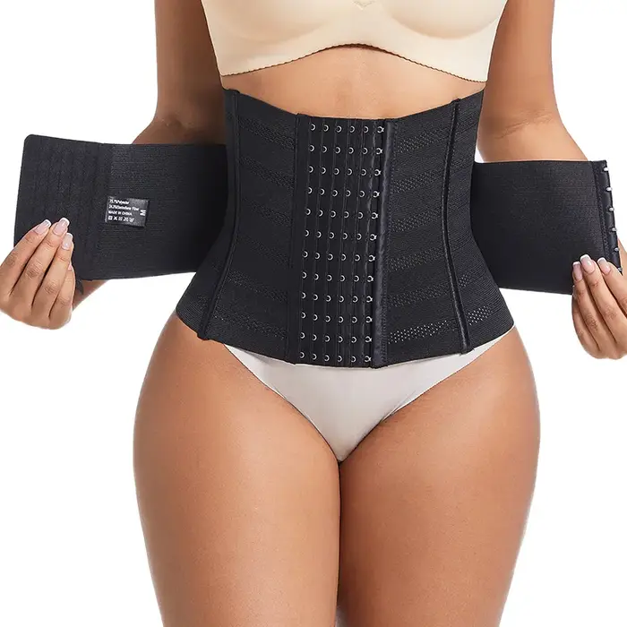 Gaine amincissante pour femme, corset de maintien de la taille, gaine sculptante à double contrôle du ventre, ceinture réductrice pour un ventre plat, gaine de sport