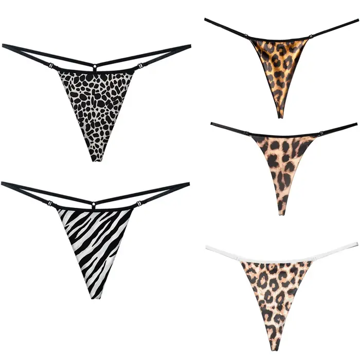 spodná bielizeň žena bavlna bez šitia tangá leopard žena sexy nohavičky