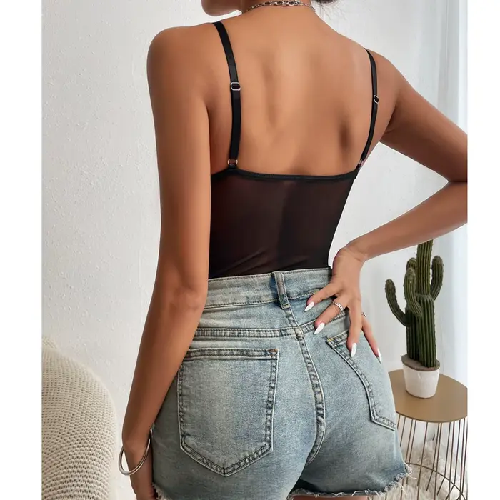 Sexy Bodywear pre ženy Nová kolekcia Leto 2025 Polyester Elastan Cut Near Body Špeciálne príležitosti Všestranné