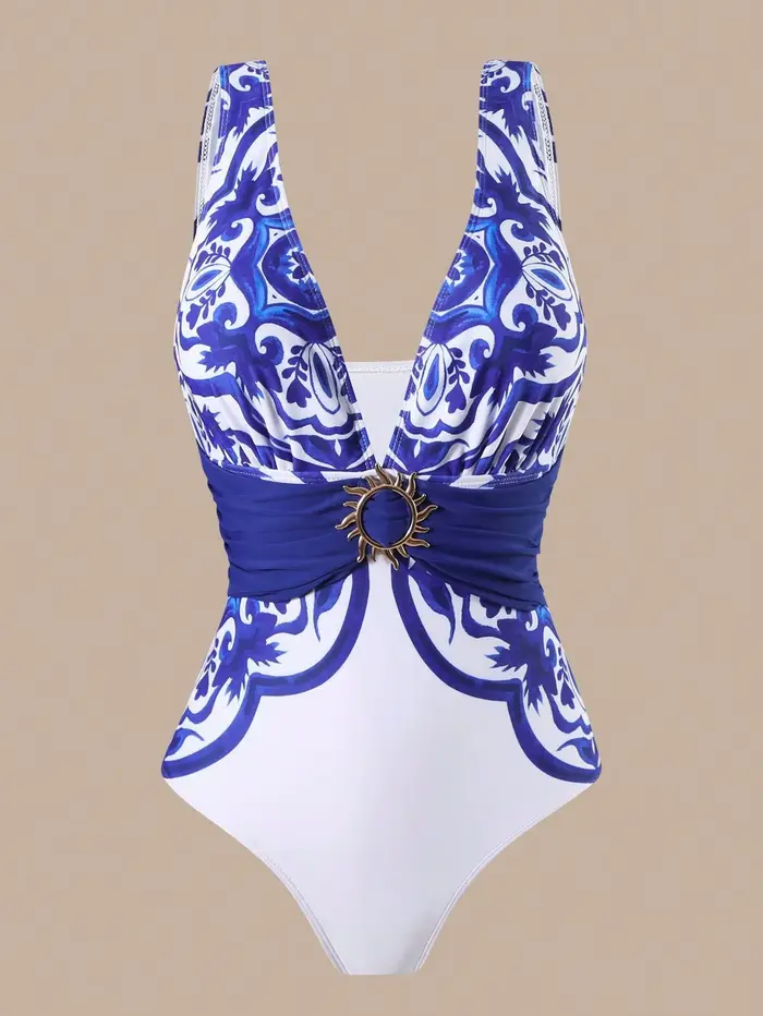 Ensemble de maillot de bain 3 pièces sexy pour femme imprimé floral jupe longue haut élégant occasions estivales femmes