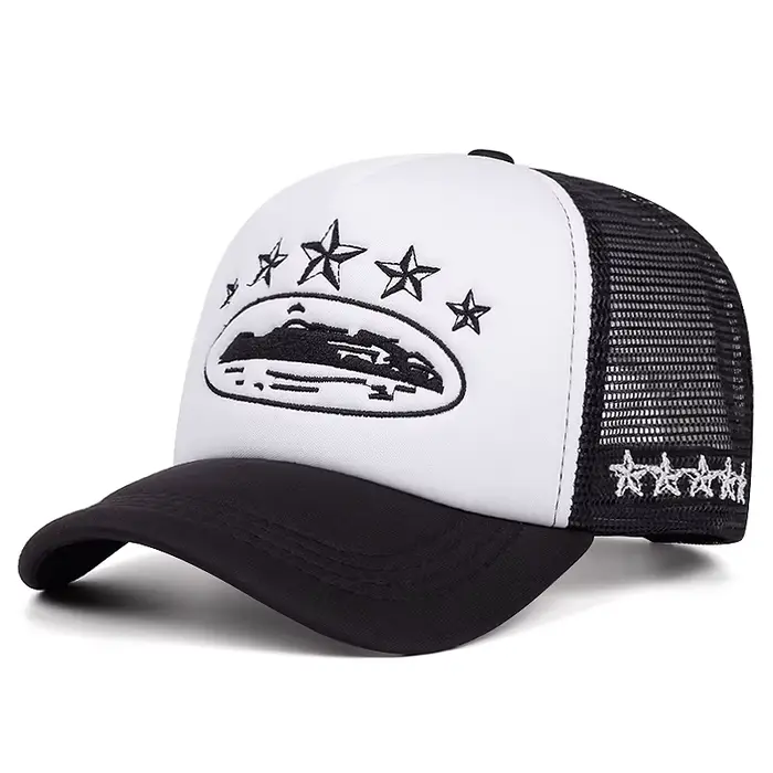 Nouveau chapeau en maille cinq étoiles pour hommes, chapeau Hip Hop de rue pour femmes, pare-soleil 