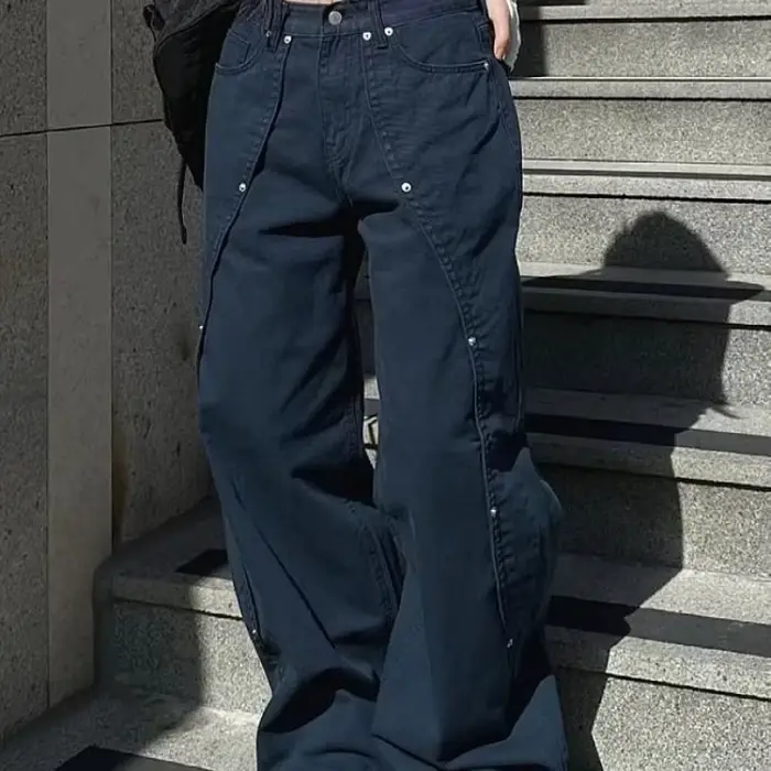 Džínsy pre ženy Y2K, ležérne oblečenie