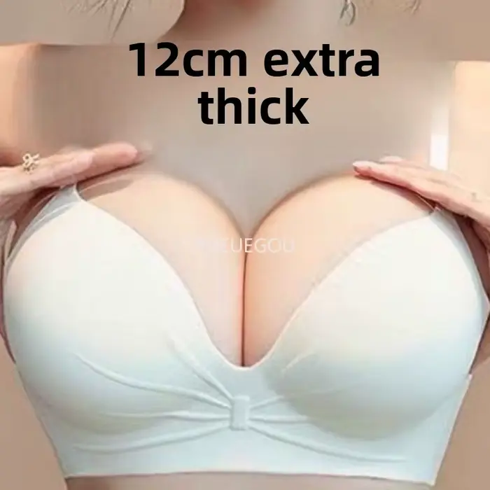 12CM Push Up podprsenka, malá poprsie, bez ramienok Backless Minimizer v hlbokom U, bočná podpora Ultra polstrovaná na svadbu