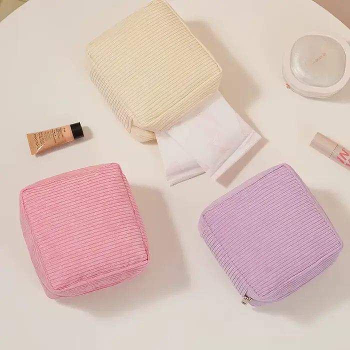 Trousse de maquillage en tissu de haute qualité pour adolescentes et femmes, sac de rangement multifonctionnel pour voyages, sports et occasions spéciales