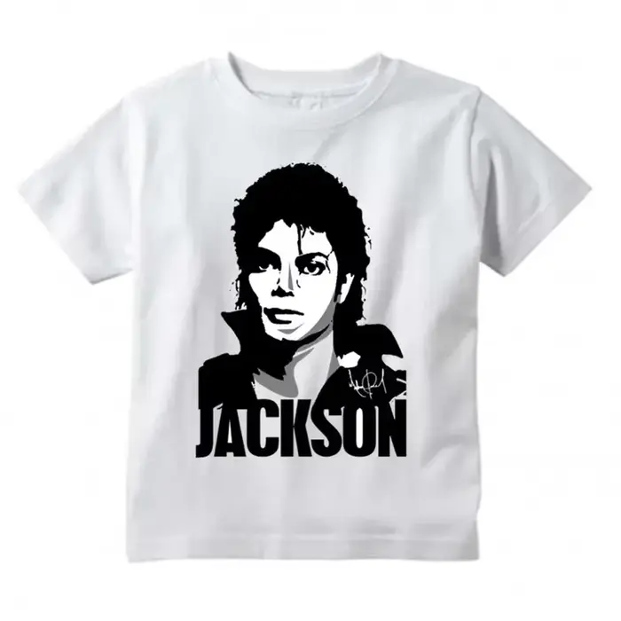 Michael Jackson graphique imprimé t-shirt Harajuku Rock mode décontracté à manches courtes col rond 