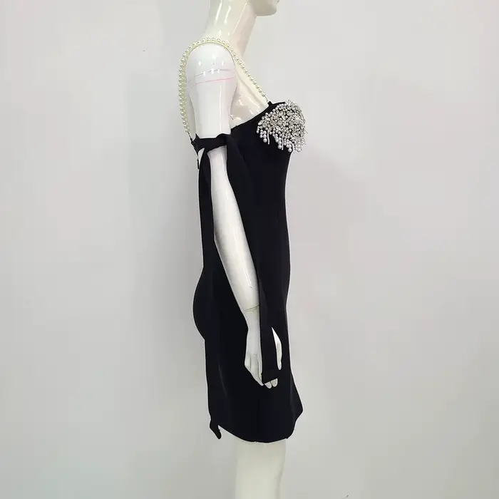 Femmes d'été Style dames HL robe de pansement sangle mode Sexy moulante Mini robe robe de soirée de