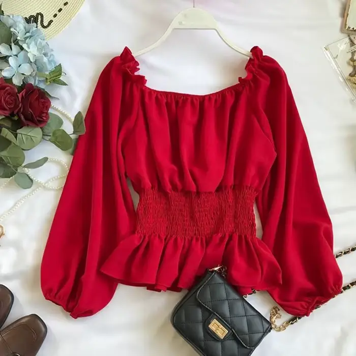 Elegantná hodvábna šifónová blúzka pre ženy