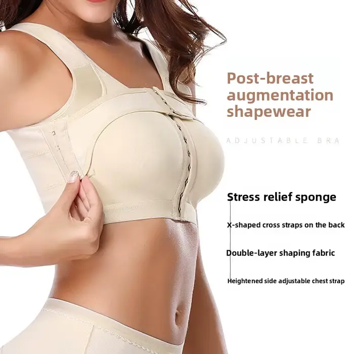 Push-up bra for daily wear seamless design front closure comfortable straps for women post-surgery recovery support