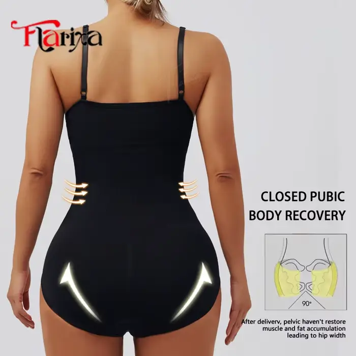 Flarixa Dámske podväzok Shapewear body s bezšvíkové háčiky pás tréner telo Shaper slipy zadok žalúdok chudnutie Faja