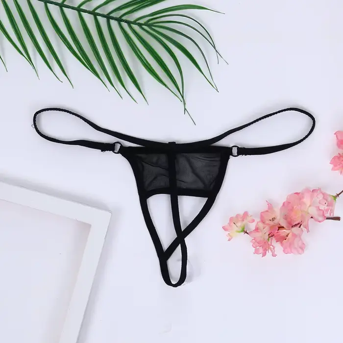 tangá priehľadná čipka pre ženy, sexy spodná bielizeň, otvorený rozkrok