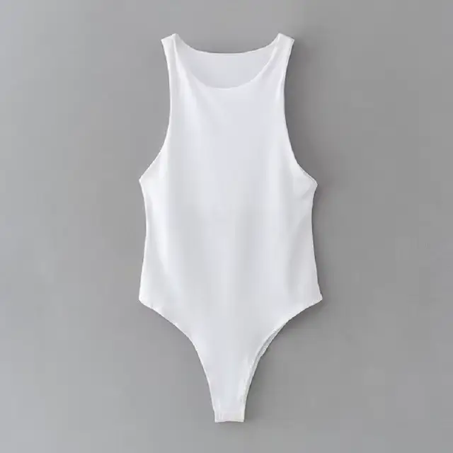 Été solide Sexy moulante femmes body Femme 4 couleur vert mince body décontracté Chic dame Club cour