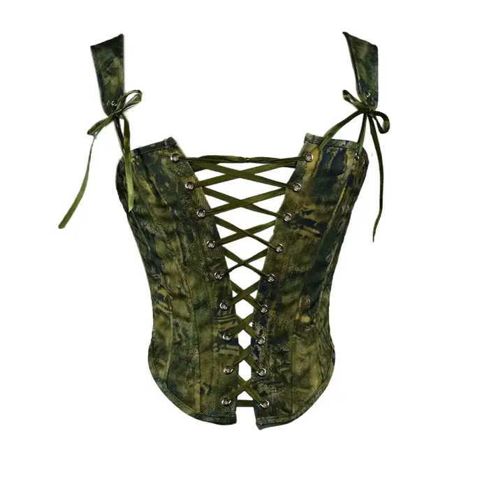 Korzátový bustier so šnurovaním vpredu pre ženy