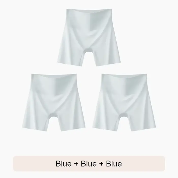 Sous-vêtements pour femmes, culottes sans couture, Shorts pour femmes, ceinture, Short en soie glacé