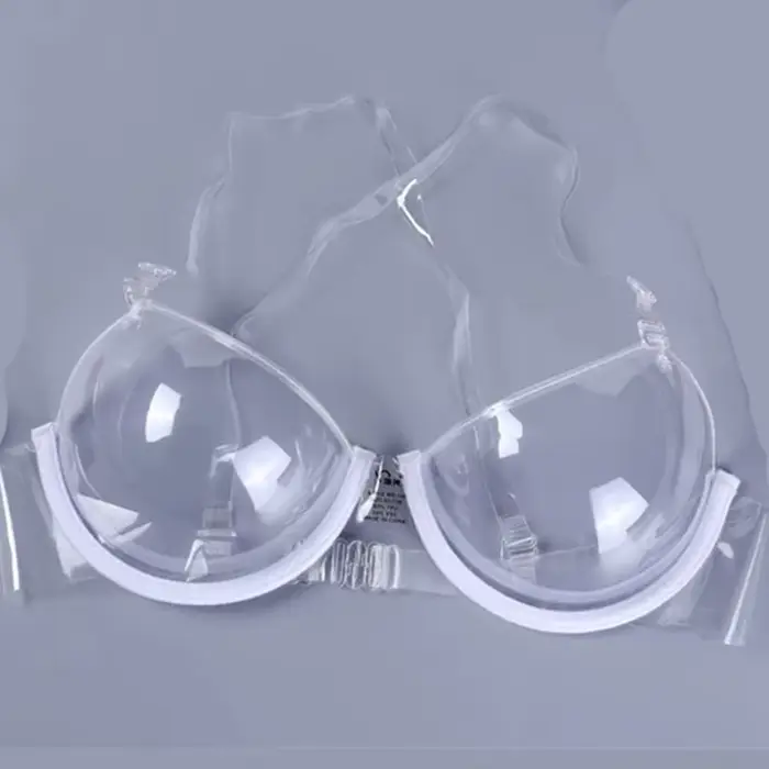 Priehľadná push-up podprsenka z TPU pre ženy