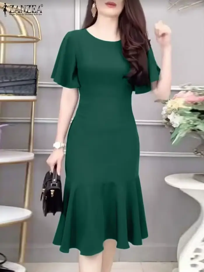 ZANZEA – Elegantné morské panny šaty pre ženy