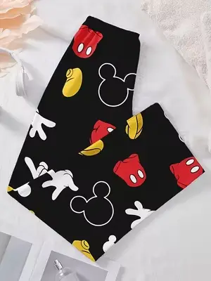 Pyjamas kawaii pour femmes en polyester et élasthanne, basiques, longueur cheville, pour dormir et sortir, cadeaux d'anniversaire et Noël