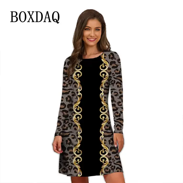 Elegantné leopardie šaty pre ženy
