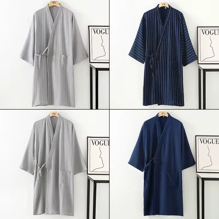 Tradičné japonské samurajské kimono z čistej bavlny pre mužov