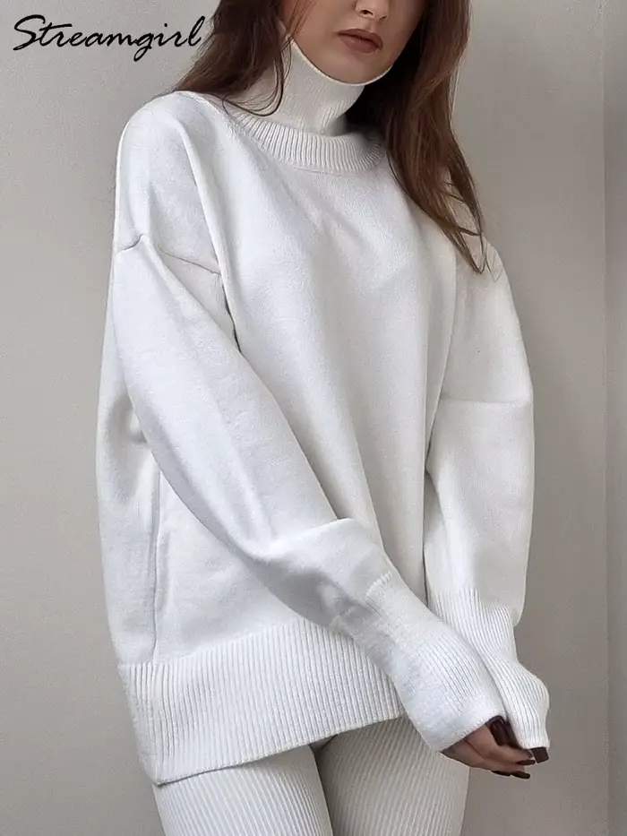 Voľný viskózový sveter s rolákom pre ženy jesenná zimná elegancia moderné príležitostné pohodlie špeciálne príležitosti