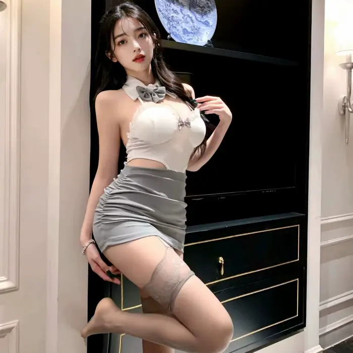 Lingerie féminine sexy style pure séduction nœud en dentelle col halter col revers dos nu ajouré coupe ajustée occasions spéciales femmes