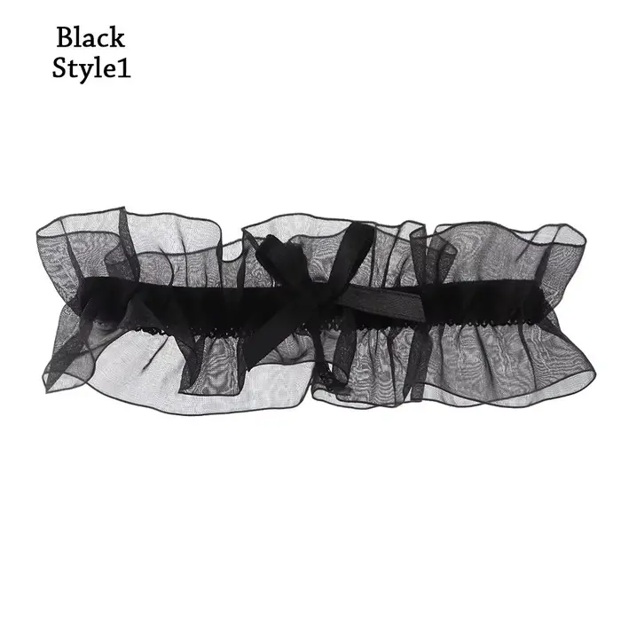 Porte-jarretelles en dentelle avec nœud papillon, Lingerie Sexy à la mode, pour mariage, mariée, acc