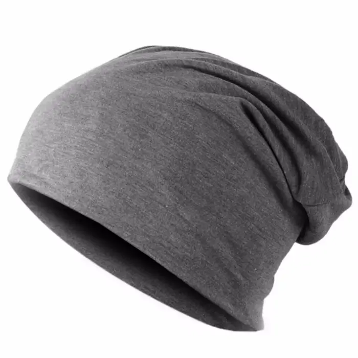 Nový jednofarebný voľný slouchy klobúk pre mužov jeseň jar Hip Hop mäkký teplý ušný SKU