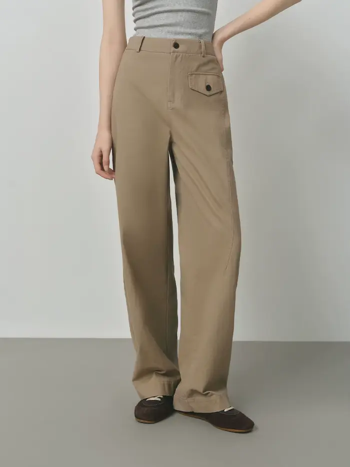 Vintage khaki nohavice pre ženy ležérny štýl a elegantné jesenné zimné pohodlné a ľahko sa udržiava