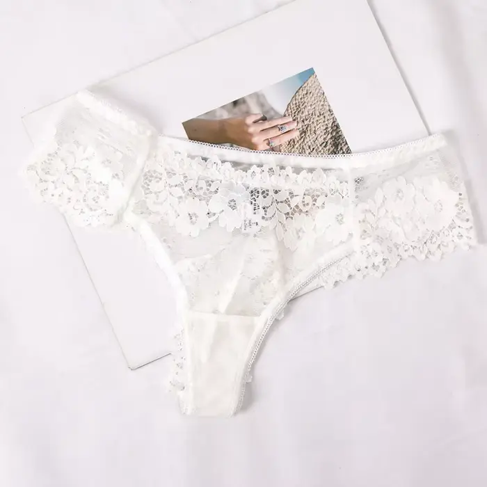 Nové ženy Sexy Čipka Nohavičky Spodná bielizeň Žena Nízky pás Nohavičky Žena Bragas Mujer Bavlna Inseam Priedušné Čipka Spodná bielizeň Nohavičky