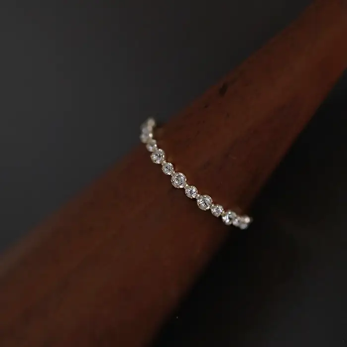 Geometrický prsteň z sterlingového striebra 925 s 14K pozlátením pre ženy