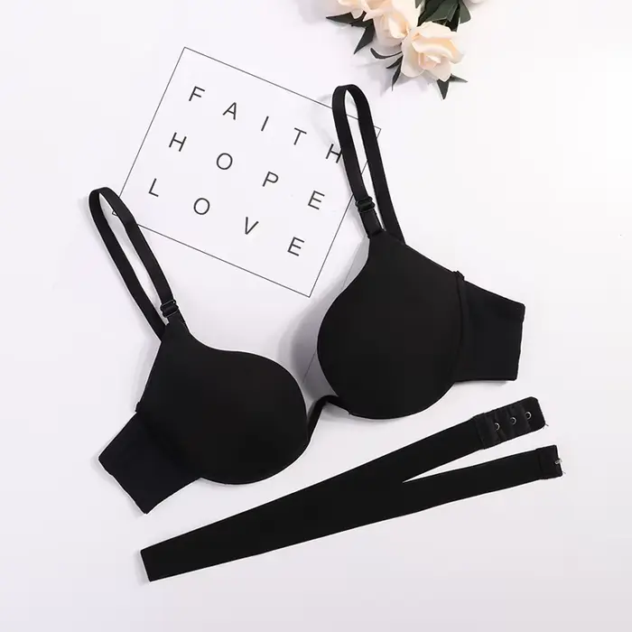 ECMLN-Push-up backless podprsenka v U pre ženy, sexy spodná bielizeň, dámske spodné prádlo, hlboký nízky strih, priedušná bralette
