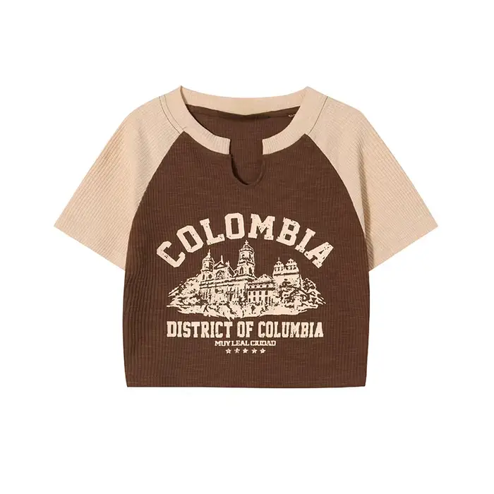 T-shirt à Manches Courtes et Col Rond pour Femme, Haut Précieux, Décontracté, avec Lettres Imprimées