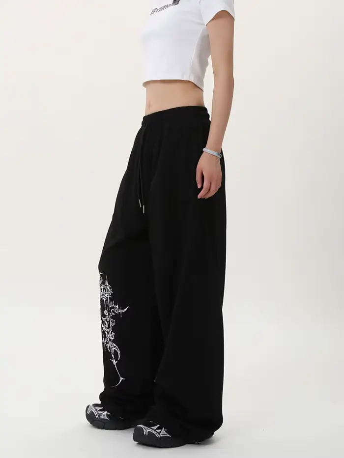 Pantalon de danse Jazz pour femmes, tendance de danse de rue, pantalon de survêtement ample de rue r