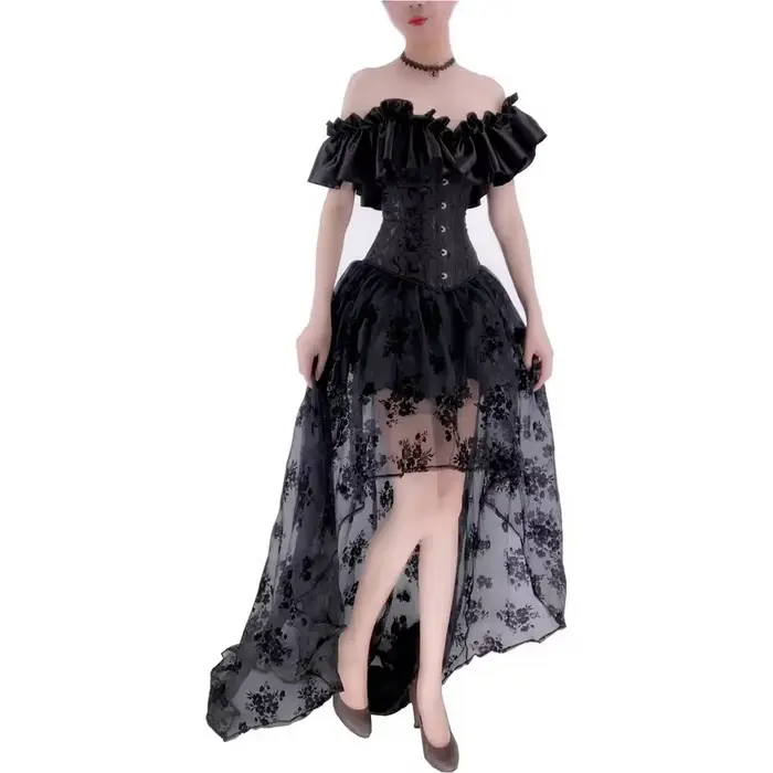 Viktoriánsky burleskný korzet pre ženy