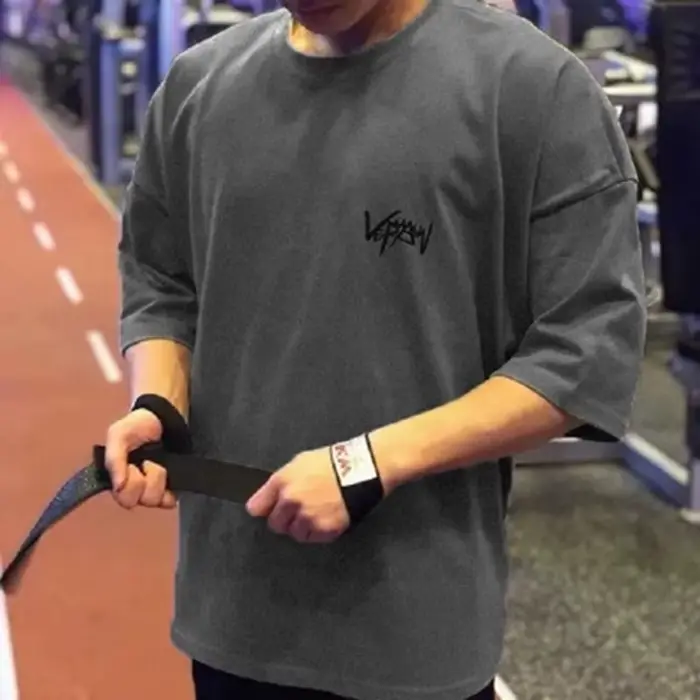 Tričko Cliffordlenox nadrozmerná bavlna pre mužov jarné letné športové streetwear