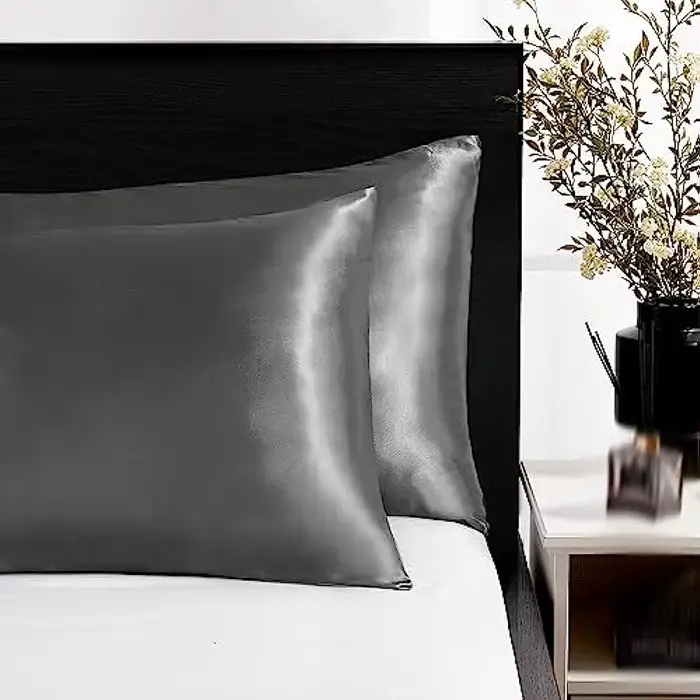 Taie d'oreiller en satin pour cheveux et peau, taies d'oreiller pour lieux, taille standard, ensembl