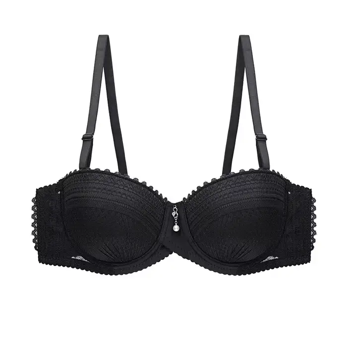 Push-up polokabátková krajková podprsenka pre ženy