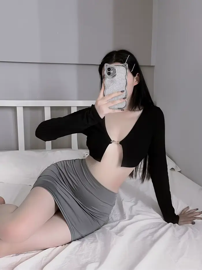 Jupe de hanche fine sans doublure, Sexy, transparente, élastique, serrée, mini-jupe pour dames, mign