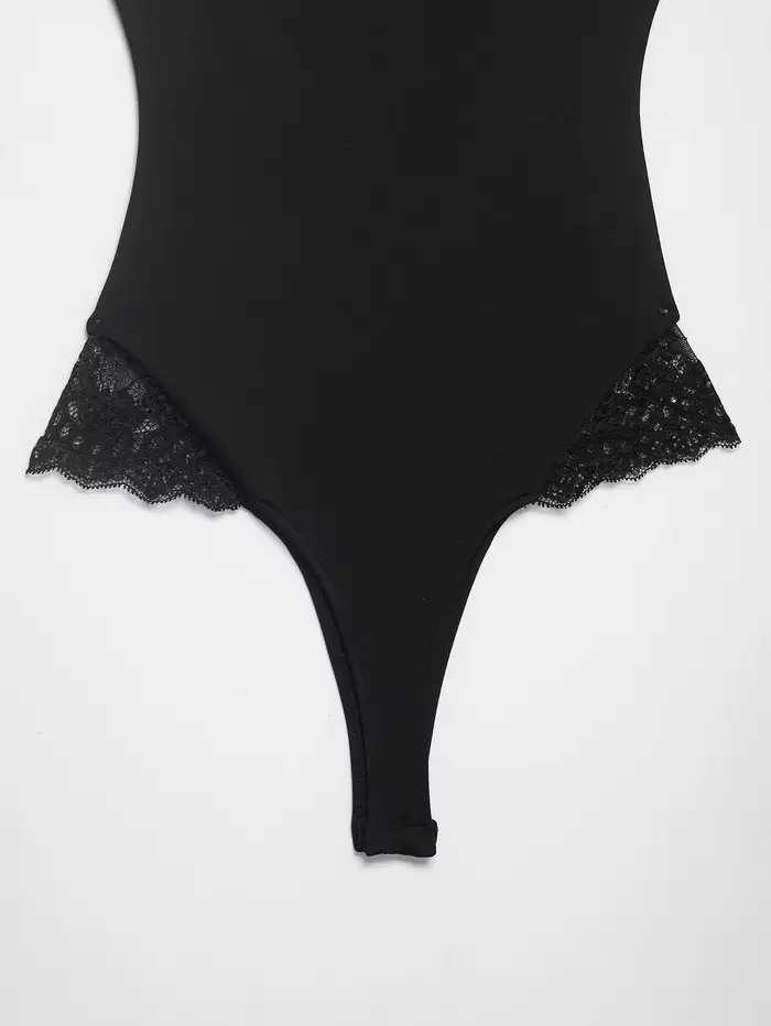 Sexy polyesterové body s čipkou pre ženy, hot girl štýl, pre letné a špeciálne príležitosti