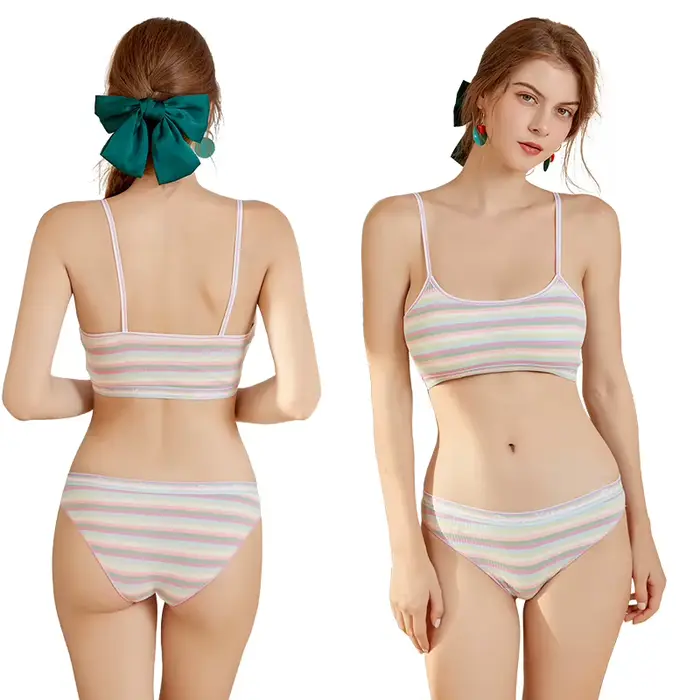 Soutien-gorge Camisole universel arc-en-ciel, rembourré en coton, sous-vêtements Anti-secouement, soutien-gorge de sport pour femmes
