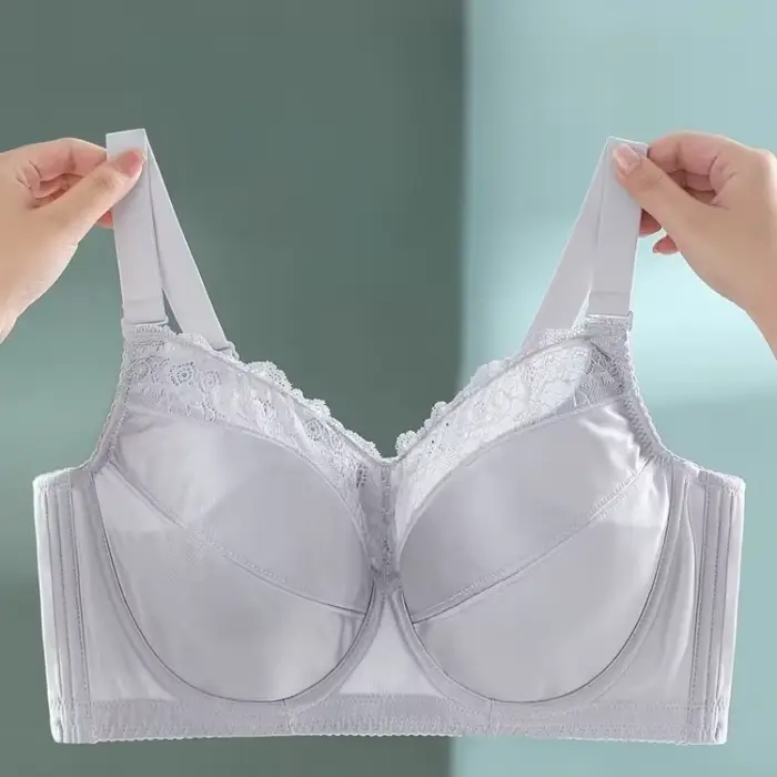 Plus veľkosť Dámske push up podprsenka, priehľadné spodné prádlo, sexy, plné pokrytie, spodná bielizeň, čipka Minimizer, BH