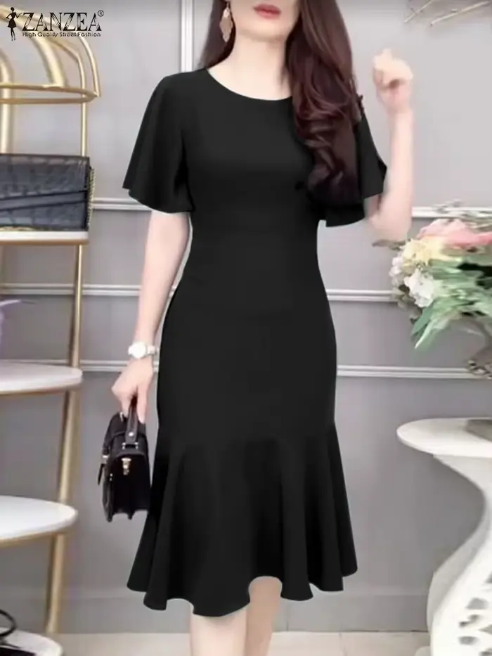 ZANZEA – Elegantné morské panny šaty pre ženy